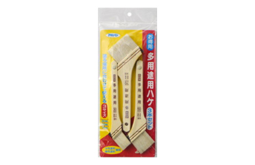 アサヒペン お得用多用途用ハケ 3本セット OT-3P (水性・油性塗料兼用)